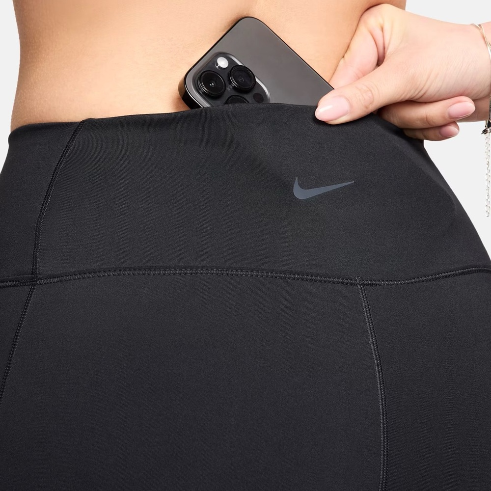 Nike One Dri-Fit High-Waisted 8" Pocketed Athletic Biker Shorts Size XS - Picture 6 of 7